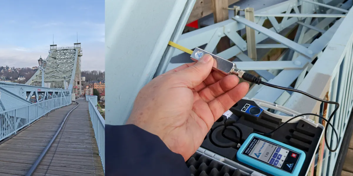 Coating Thickness Meter MEGA-CHECK DX at the Blue Wonder in Dresden