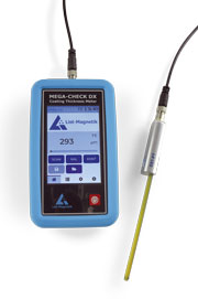 MEGA-CHECK DX mit magnetinduktiver transversaler Messsonde DX1-FT