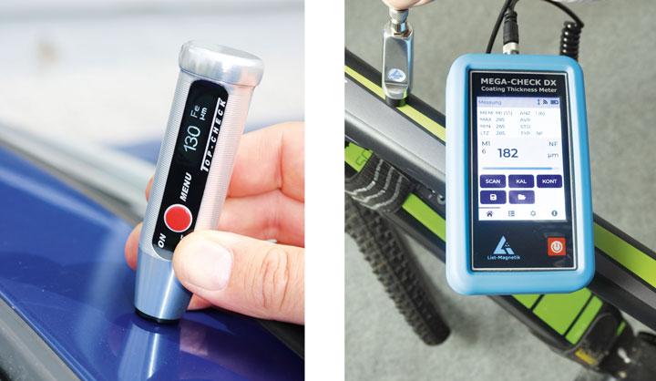 Measurement of coating thicknesses